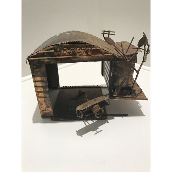 Metal Art | Music Box: Copper Airport Music Box 'Fly Me To The Moon' - Picture 2 of 3